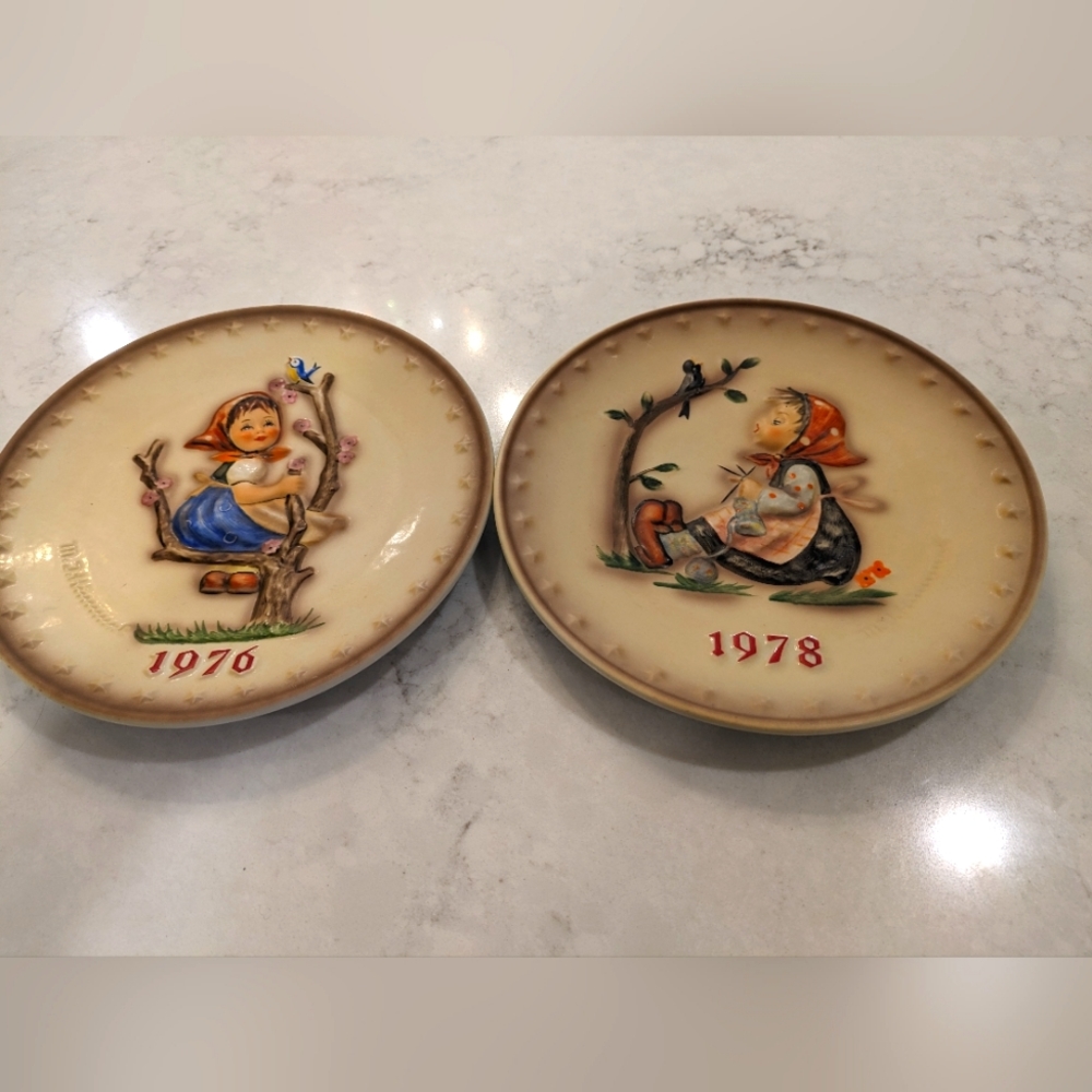 1976 & 1978s Annual Hummel Plates
